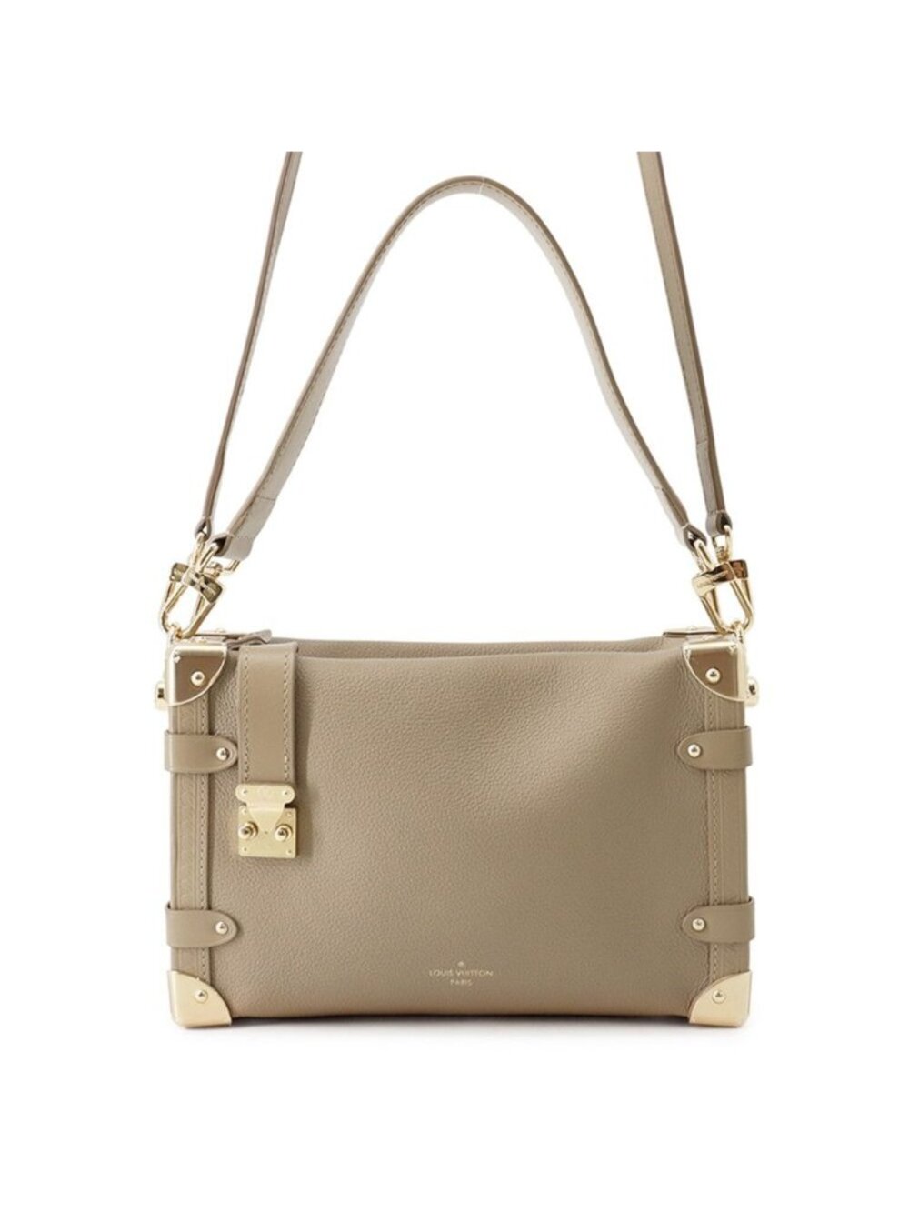 Louis Vuitton Grain Calf Leather Side Trunk MM 2-Way